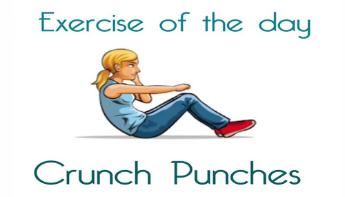 Exercise Of The Day: CRUNCH PUNCHES