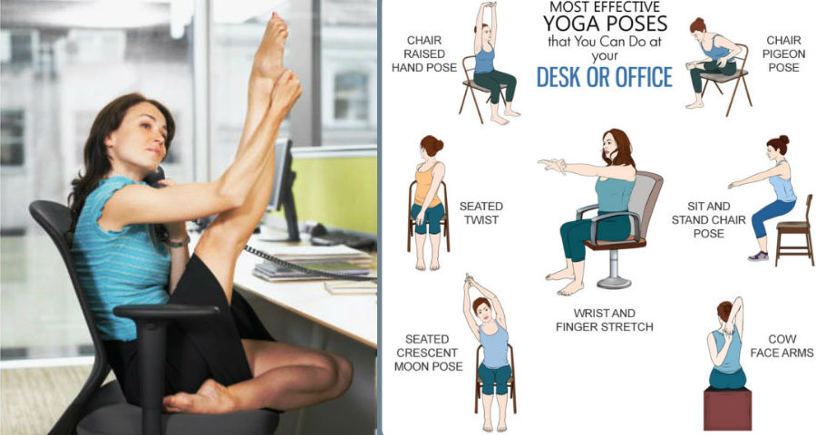 6 Stretches To Relieve Muscle Stiffness You Can Do At Your Desk At